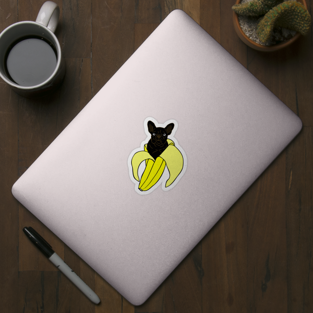 banana black french bulldog doodle by FandomizedRose